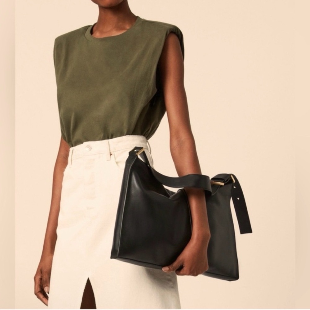 All Saints Edbury Tan Leather Shoulder Bag - Picture 5 of 9